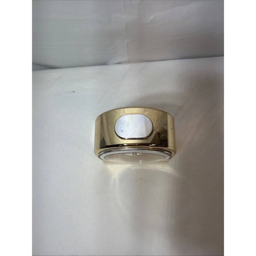 Seiko Gold Analog Quartz Dome Alarm Clock Vintage Retro Plastic